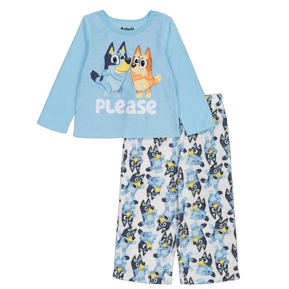Bluey Pajamas Baby Boy Bluey Please Pajama Set Size 8 Months Poshmark